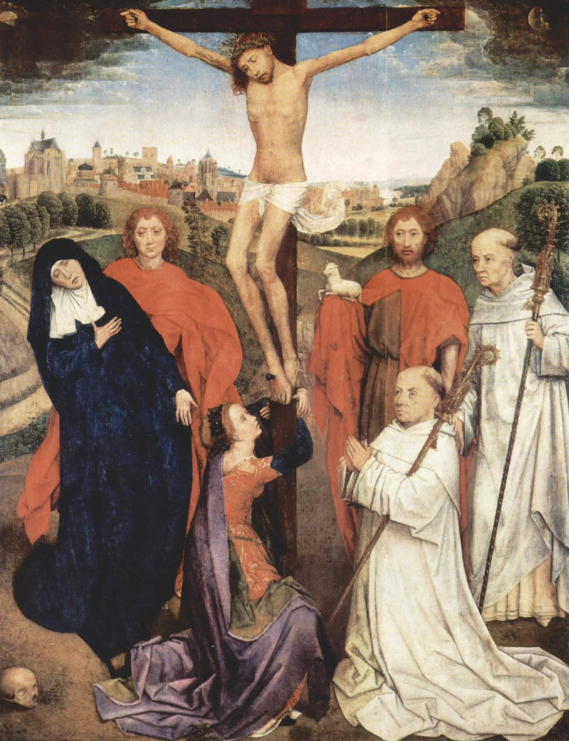 Tríptico de Jan Crabbe. Tabela central - Hans Memling