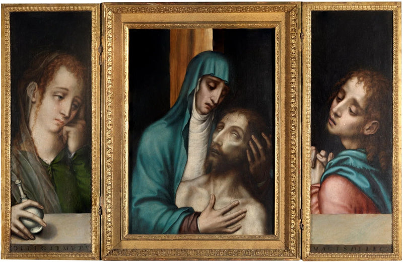 Triptyque da Pietà, São João e Santa Maria Madalena - Luis de Morales