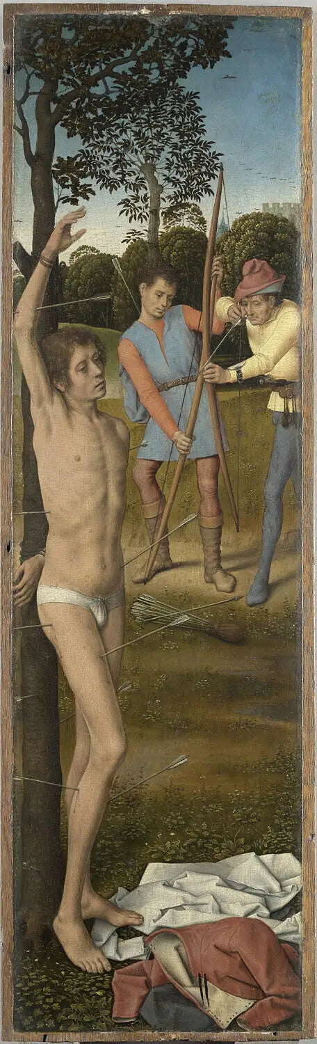 Triptyque da Ressurreição: O Martírio de São Sebastião - Hans Memling