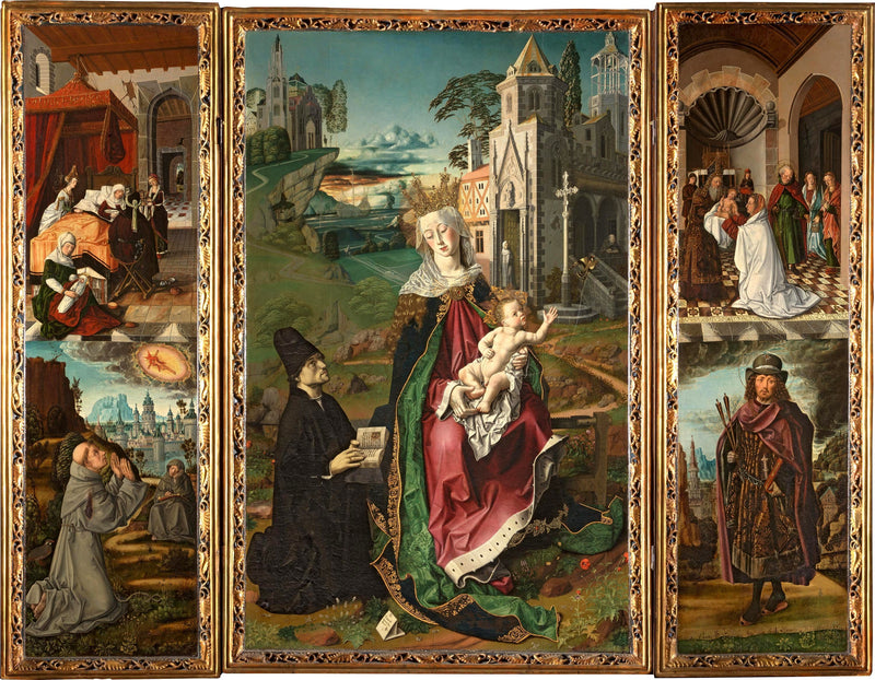 Triptyque da Virgem de Montserrat - Bartolomé Bermejo