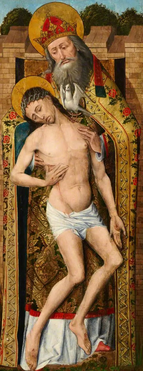 Triptyque de Weston (Christ) (triptyque, aile droite, extérieur) - Rogier van der Weyden image 1 copie de tableau peinte à la main