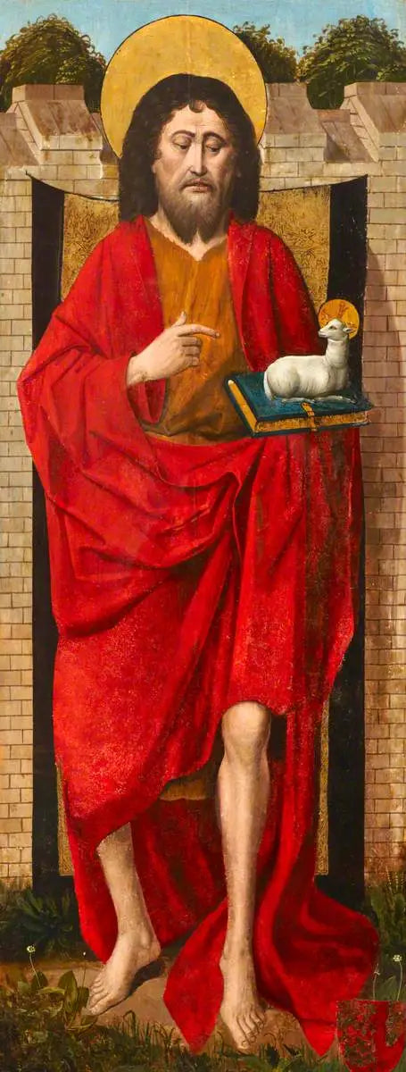 Triptyque de Weston (Jean-Baptiste) (triptyque, ala esquerda, exterior) - Rogier van der Weyden