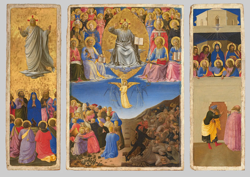 Tríptico do Juízo Final, Ascensão e Pentecostes - Fra Angelico