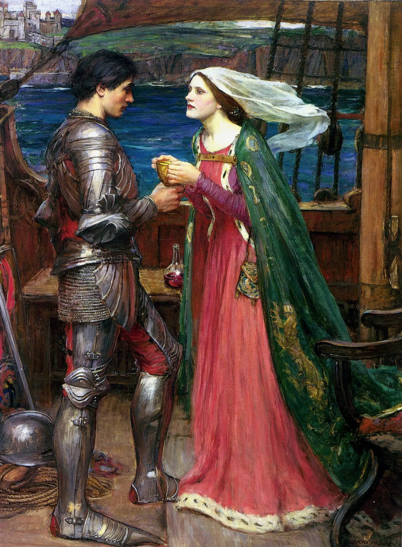 Tristão e Isolda com a poção - John William Waterhouse