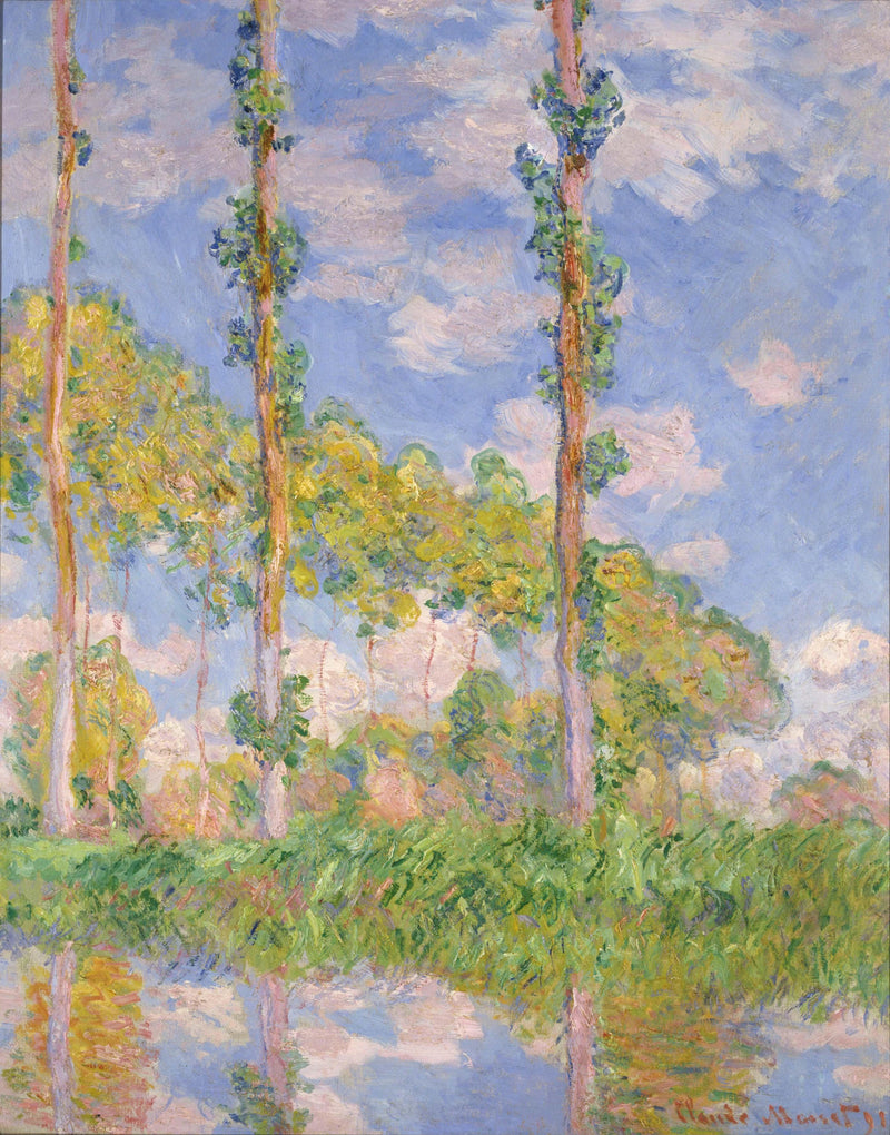 Les Trois Arbres, verão W1305 - Claude Monet