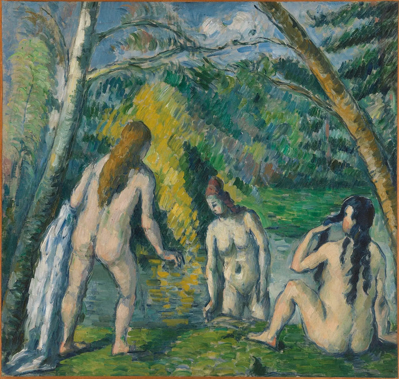 Três banhistas - Paul Cézanne