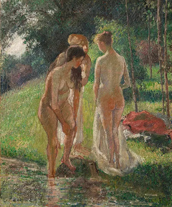 Três Banheiras Saindo do Banho - Camille Pissarro