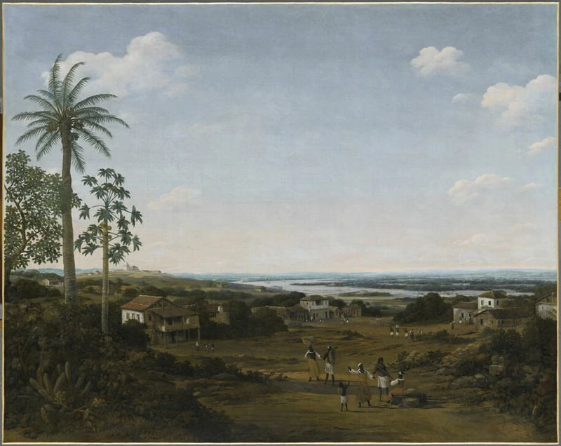 Trois diverses Maisons, ou Habitations de Labradores qui plantent le sucre près de la rivière Paraíba - Frans Post