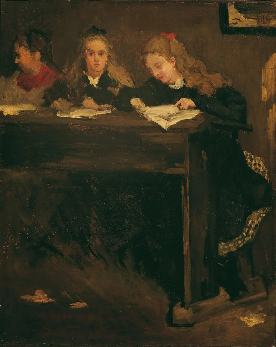 Três estudantes - Gustave Courbet