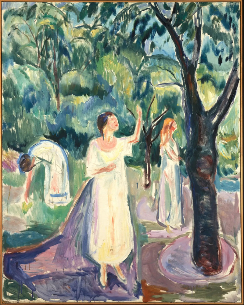 Três Mulheres no Jardim - Edvard Munch