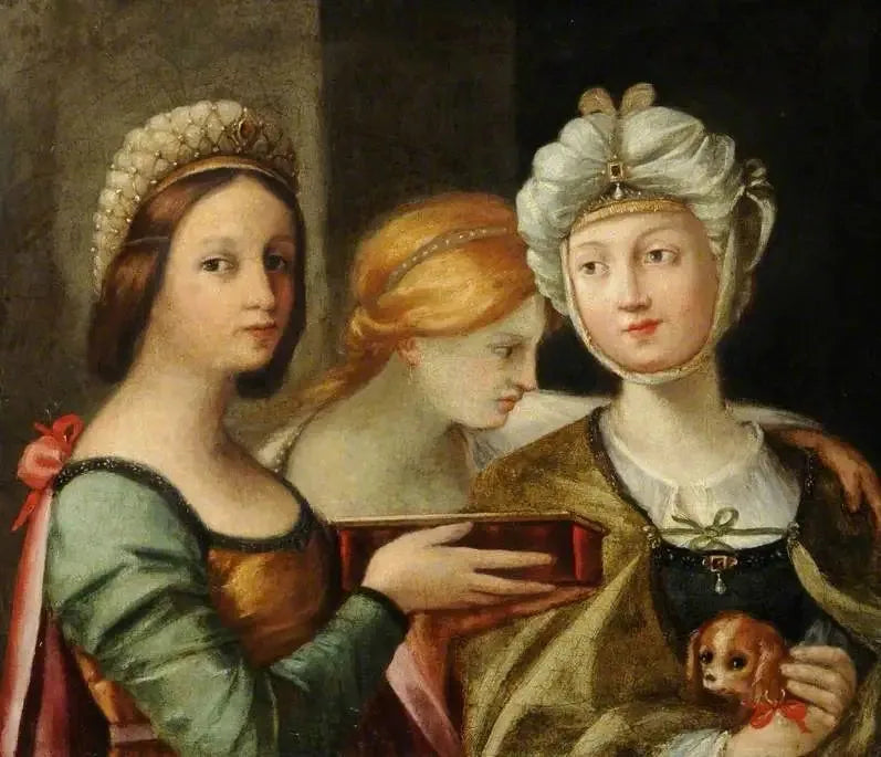 Três figuras femininas - Guido Reni