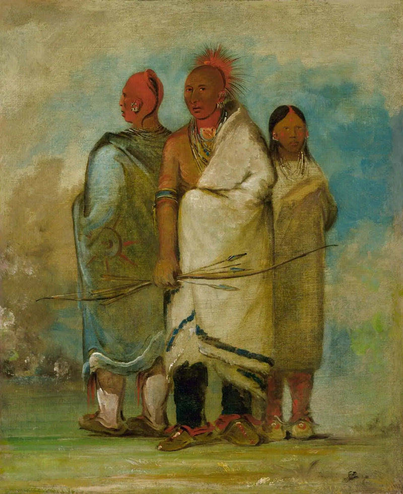 Três Índios Raposas - George Catlin