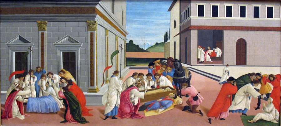 Três Milagres de São Zênobe - Sandro Botticelli
