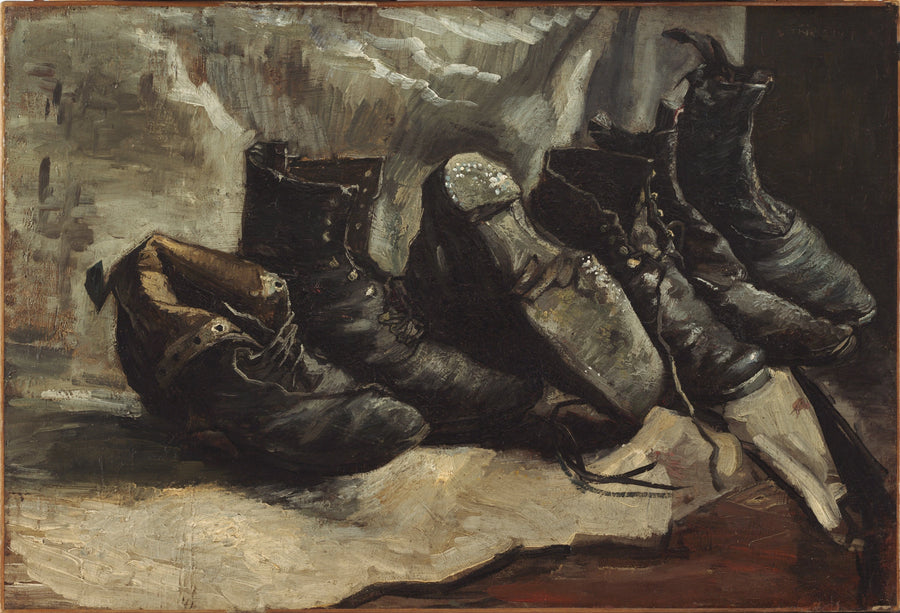 Três pares de sapatos - Vincent van Gogh