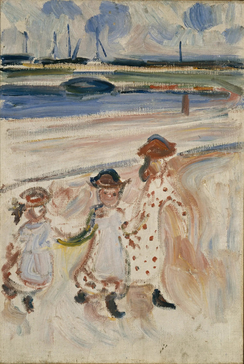 Três Meninas na Praia - Edvard Munch