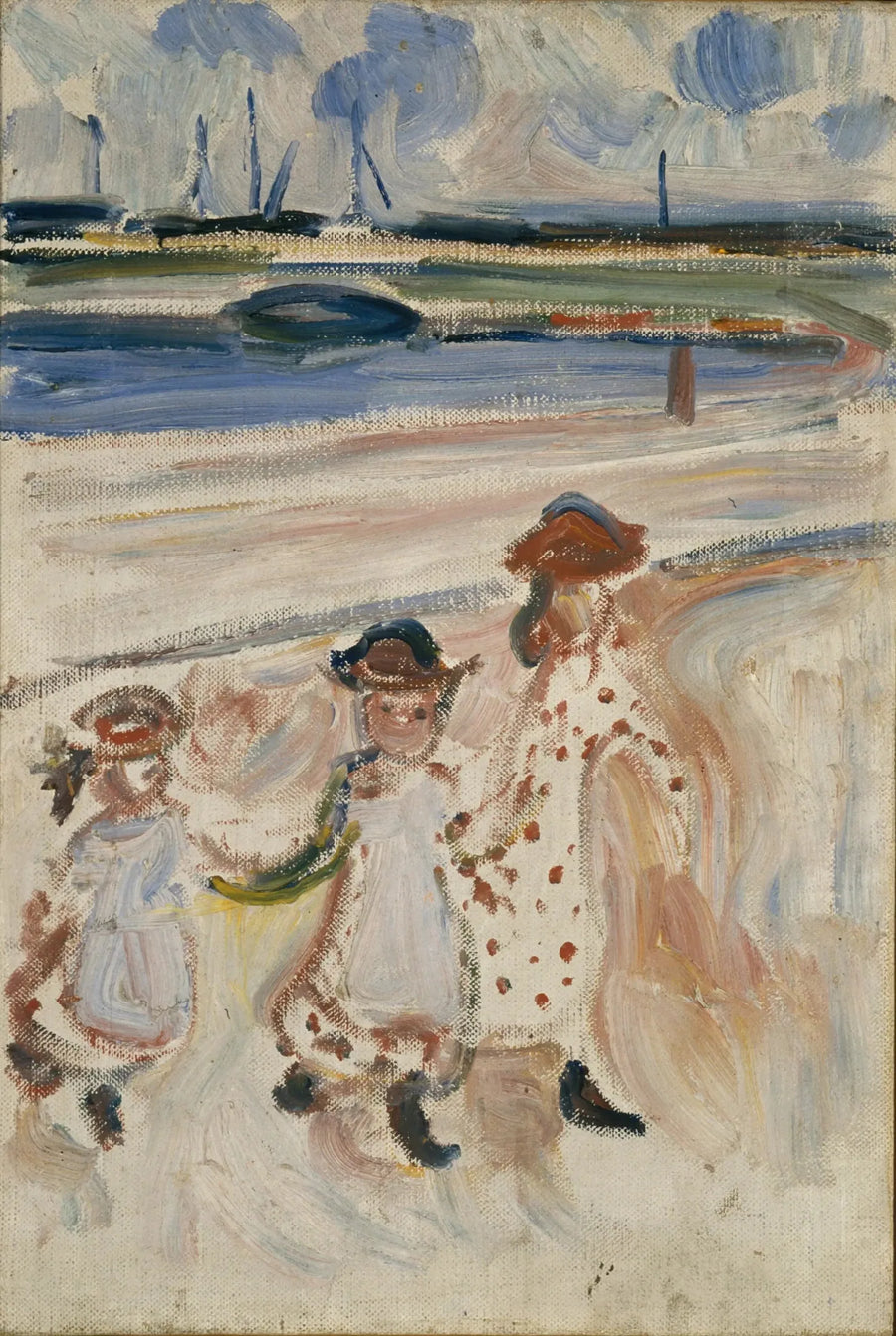 Três Meninas na Praia - Edvard Munch