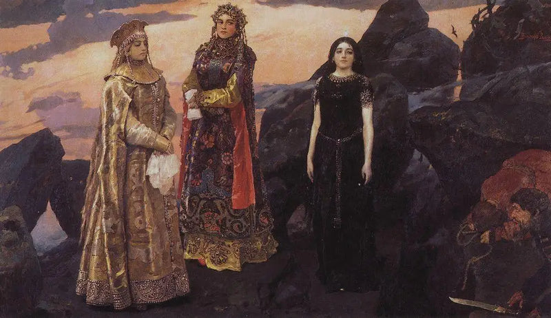 Três Princesas do Reino Subterrâneo - Viktor Vasnetsov