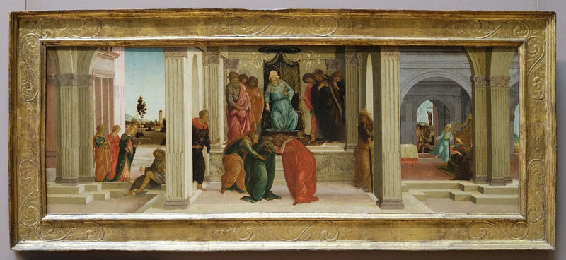 Três cenas da história de Ester - Sandro Botticelli