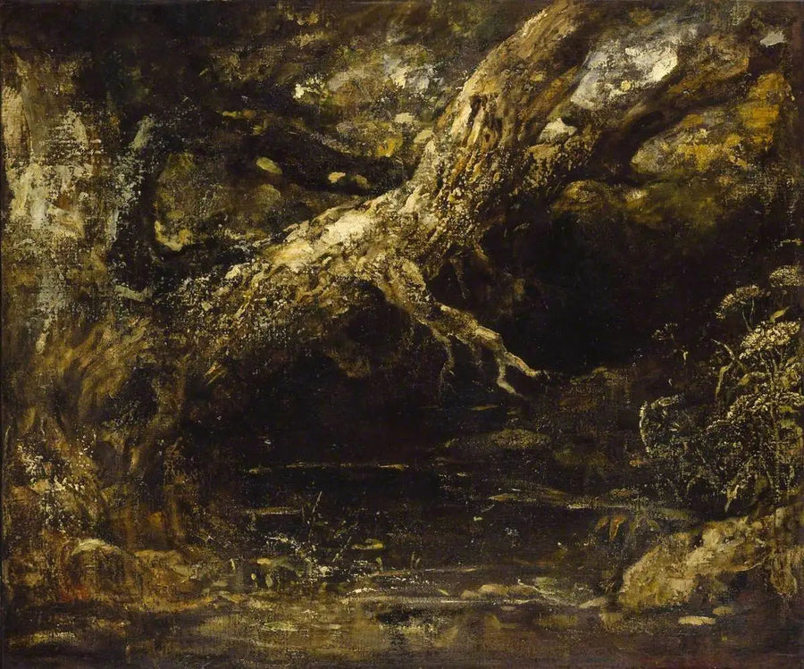  Tronco e ramos inferiores de uma árvore - John Constable