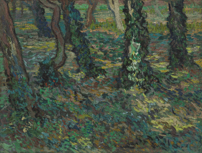 Troncos de árvores com hera - Vincent van Gogh