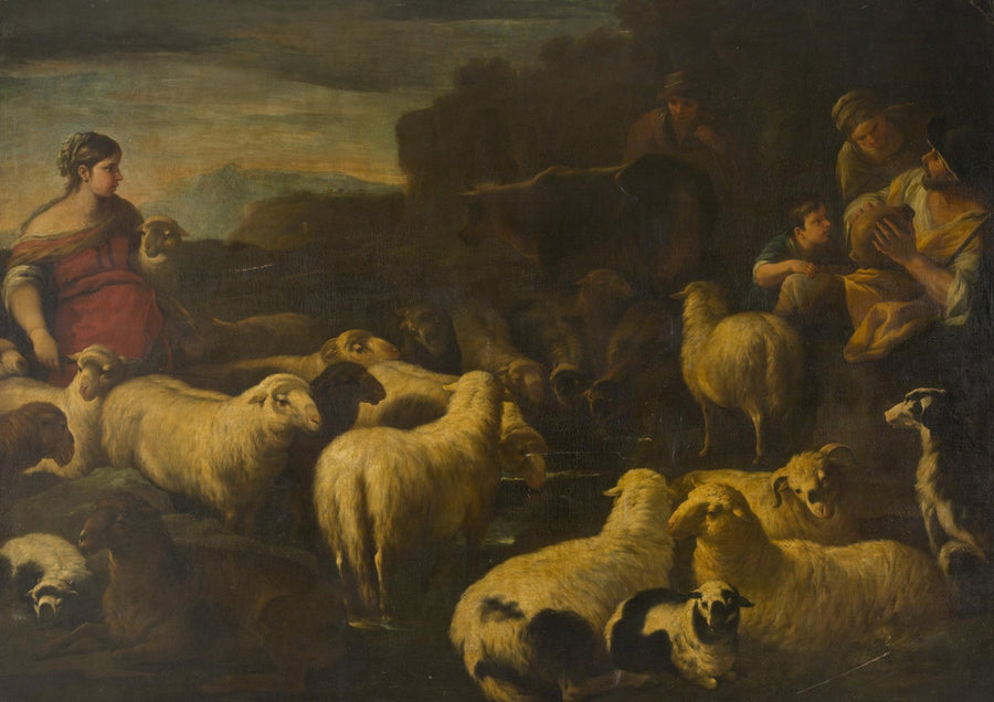 Rebanho de ovelhas - Luca Giordano