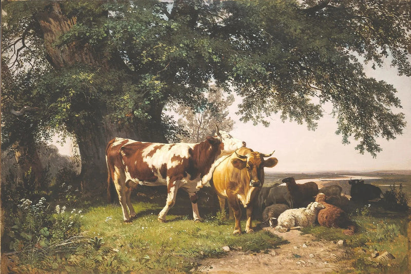 Rebanho sob as árvores - Ivan Chichkine