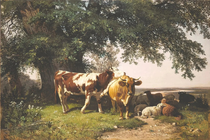 Rebanho sob as árvores - Ivan Chichkine