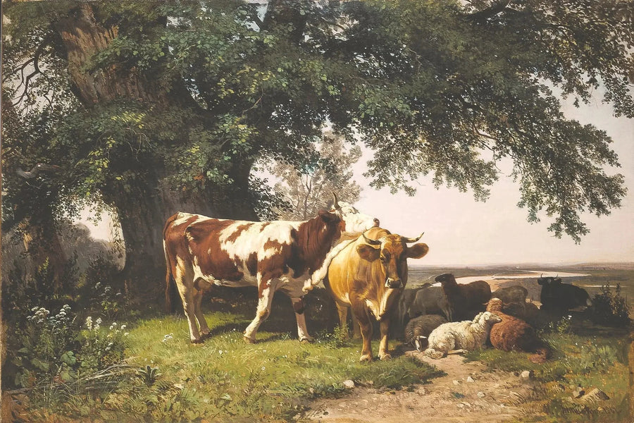 Rebanho sob as árvores - Ivan Chichkine