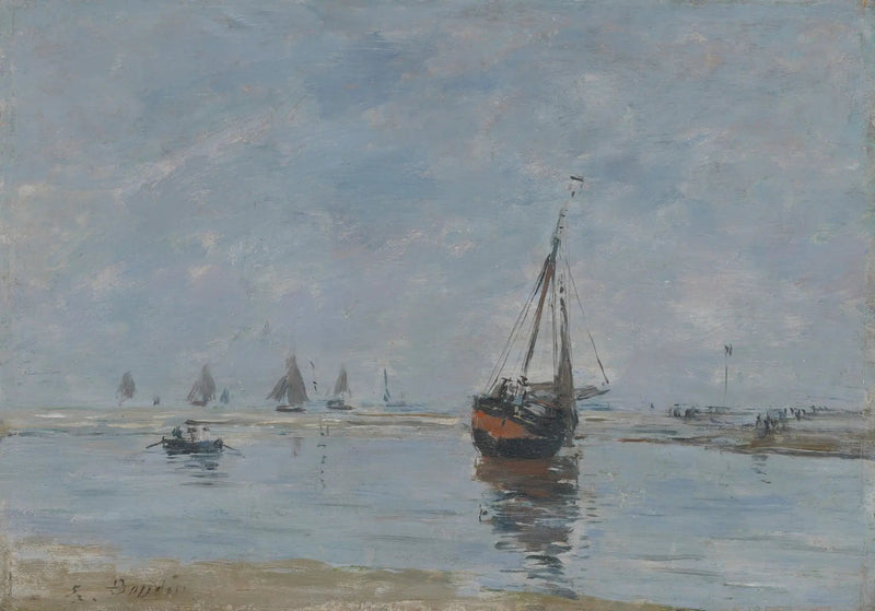 Trouville na maré baixa - Eugène Boudin