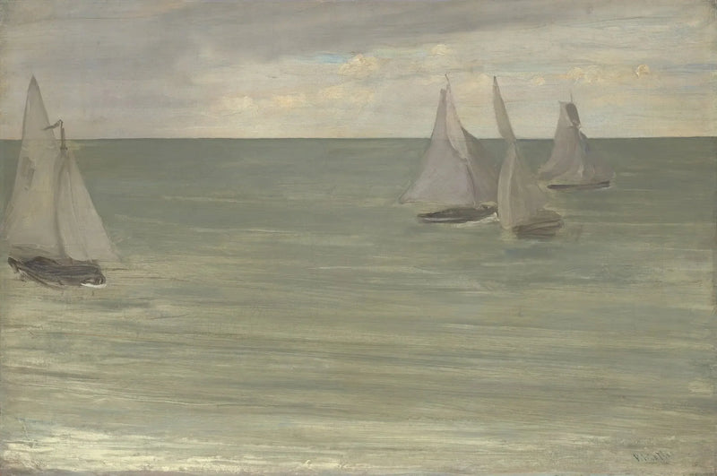 Trouville (Cinza e Verde, o mar de prata) - James Abbott McNeill Whistler