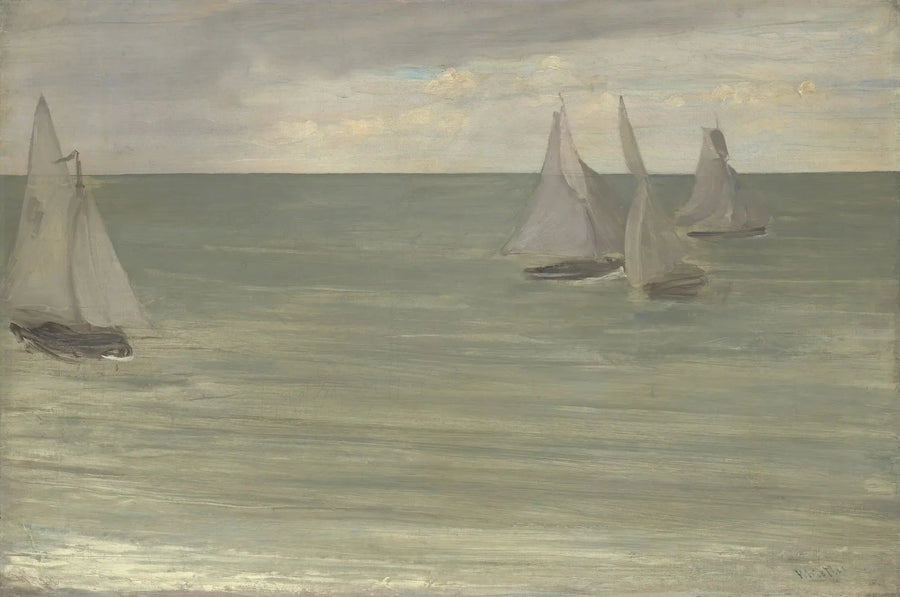 Trouville (Cinza e Verde, o mar de prata) - James Abbott McNeill Whistler