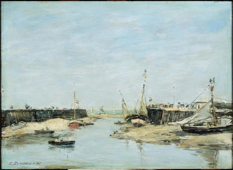 Trouville As Jetées na Maré Baixa - Eugène Boudin