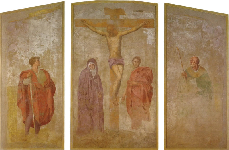 Triptyque da crucificação de Cristo - Pontormo