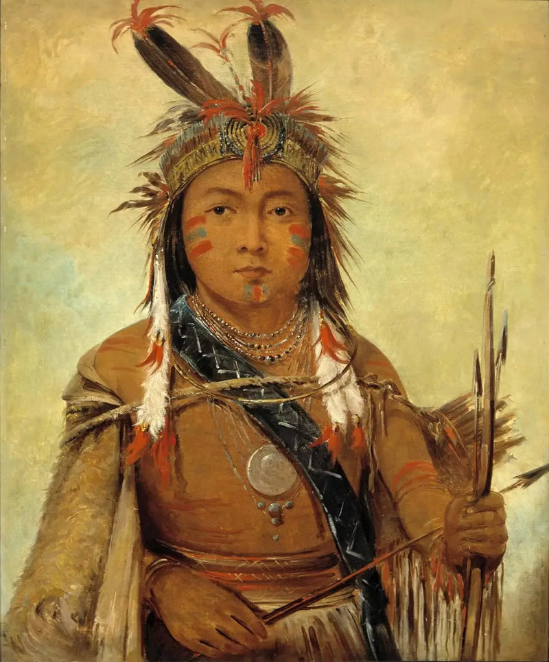 Ud-je-jock, Pélican, um garoto - George Catlin