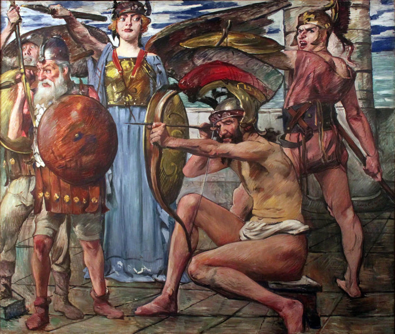 Ulysse combattant les prétendants - Lovis Corinth