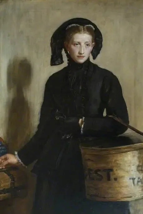 Um ácaro de viúva - John Everett Millais