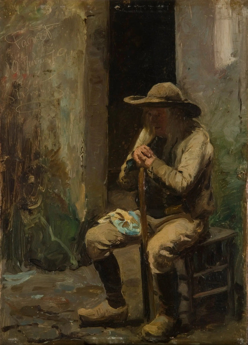 Um fazendeiro do Faouet sentado - Peder Severin Krøyer