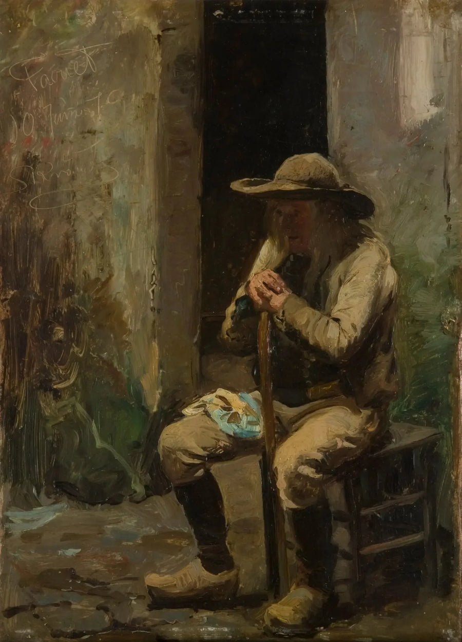 Um fazendeiro do Faouet sentado - Peder Severin Krøyer