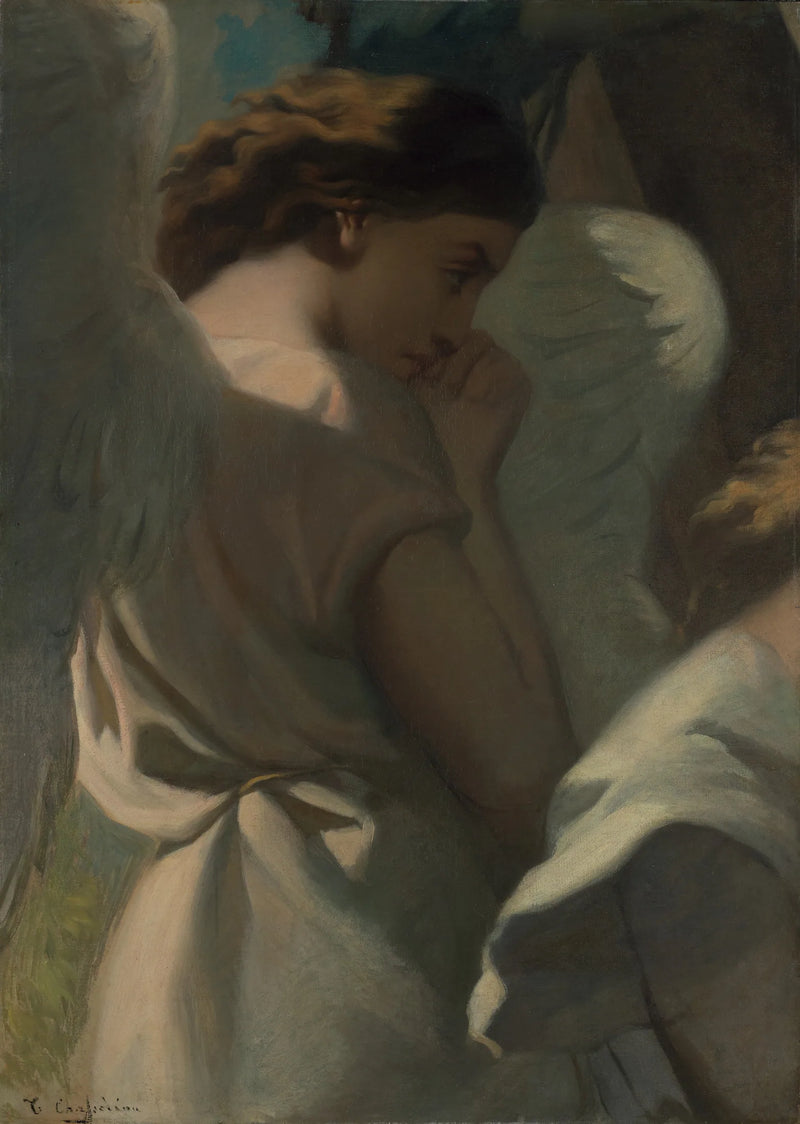 Um anjo orando no jardim das oliveiras - Théodore Chassériau