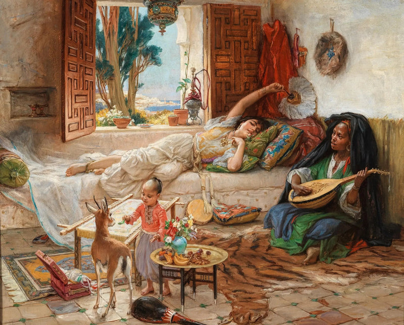 Uma Tarde em Argel - Frederick Arthur Bridgman