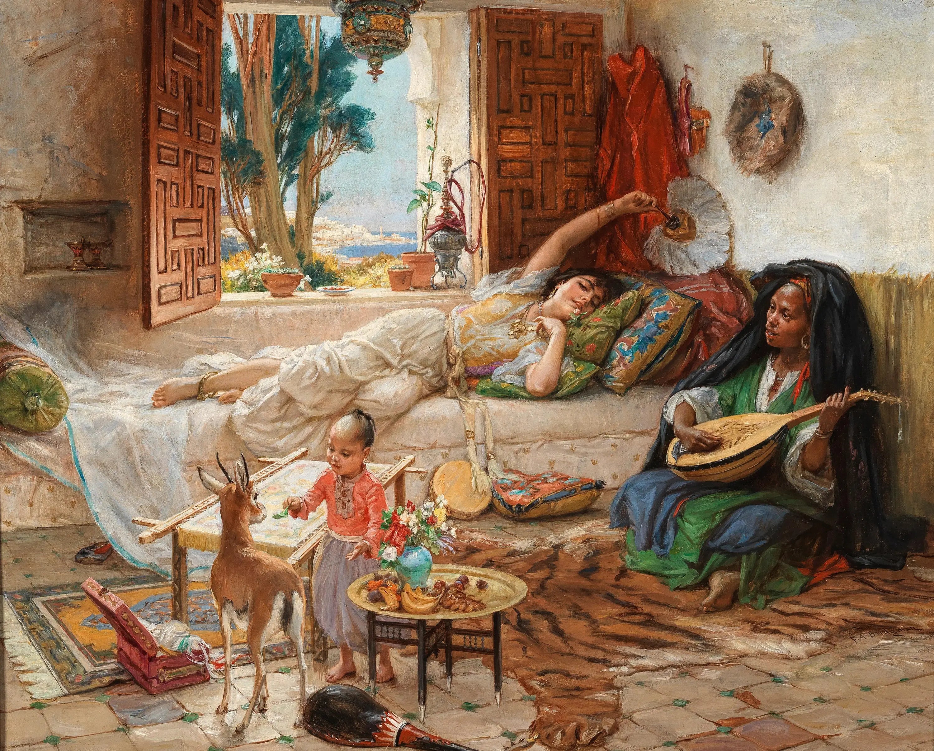 Un après-midi à Alger - Frederick Arthur Bridgman - Alpha Reproduction