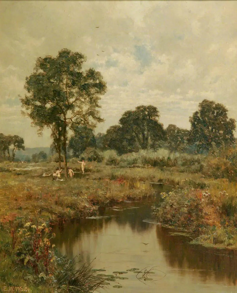 Uma tarde de agosto, Woolhampton, Berkshire - Edward Wilkins Waite