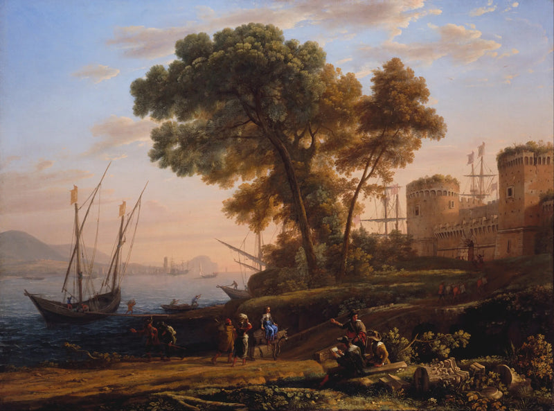 Um artista estudando a partir da natureza - Claude Lorrain
