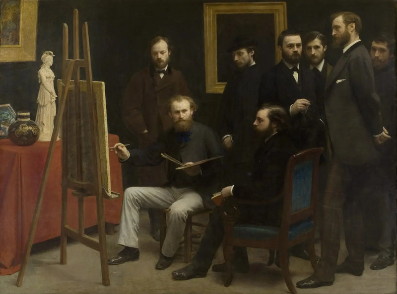 Um ateliê nos Batignolles - Henri Fantin-Latour