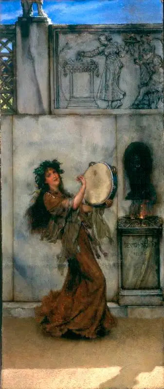 Um altar de jardim - Lawrence Alma-Tadema