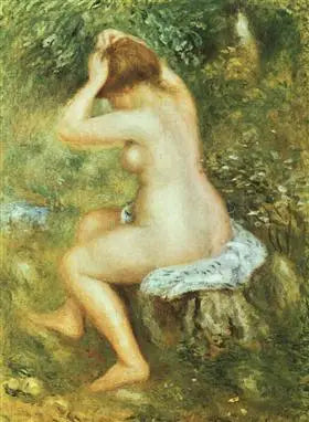 Um banhista - Pierre-Auguste Renoir