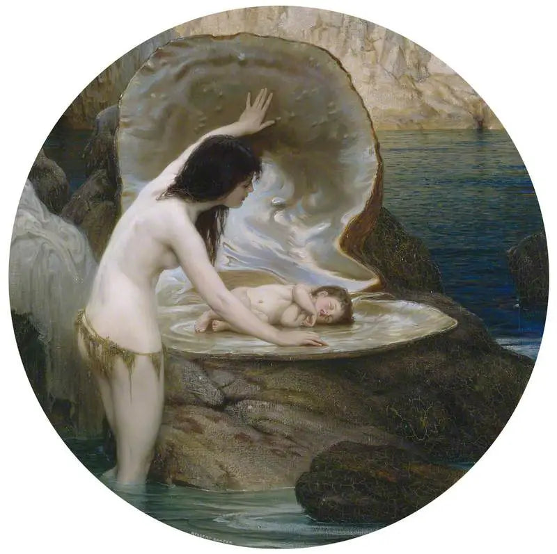 Um bebê de água - Herbert Draper