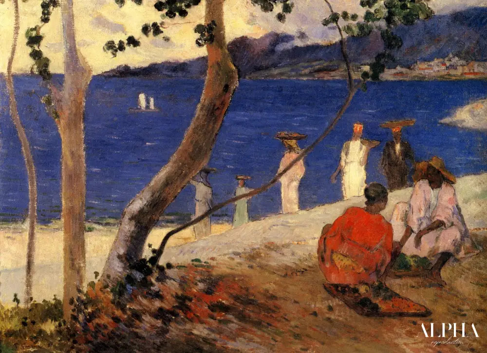 Un bord de mer, 1887 - Paul Gauguin - Reproductions de tableaux et peintures haut de gamme