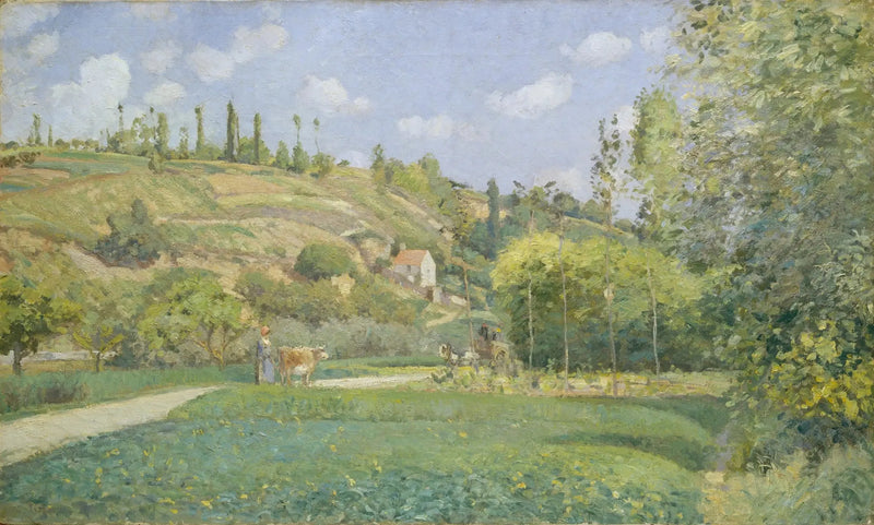Um pastor em Valhermeil, Auvers-sur-Oise - Camille Pissarro