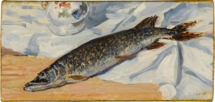 Um lúcio do Loing - Alfred Sisley